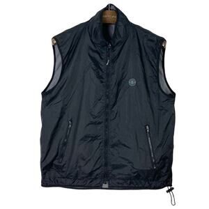 LE SHARK Vest Jacket L Reversible 2-IN-1 Windbreaker Waterproof Logo Black Grey